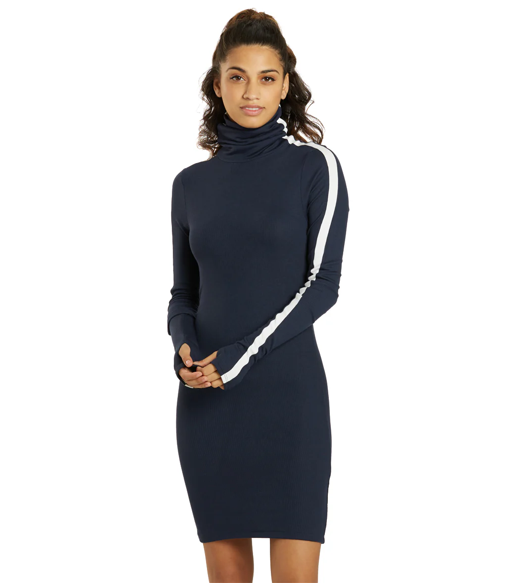Splits 59 Jackson Rib Turtleneck Dress