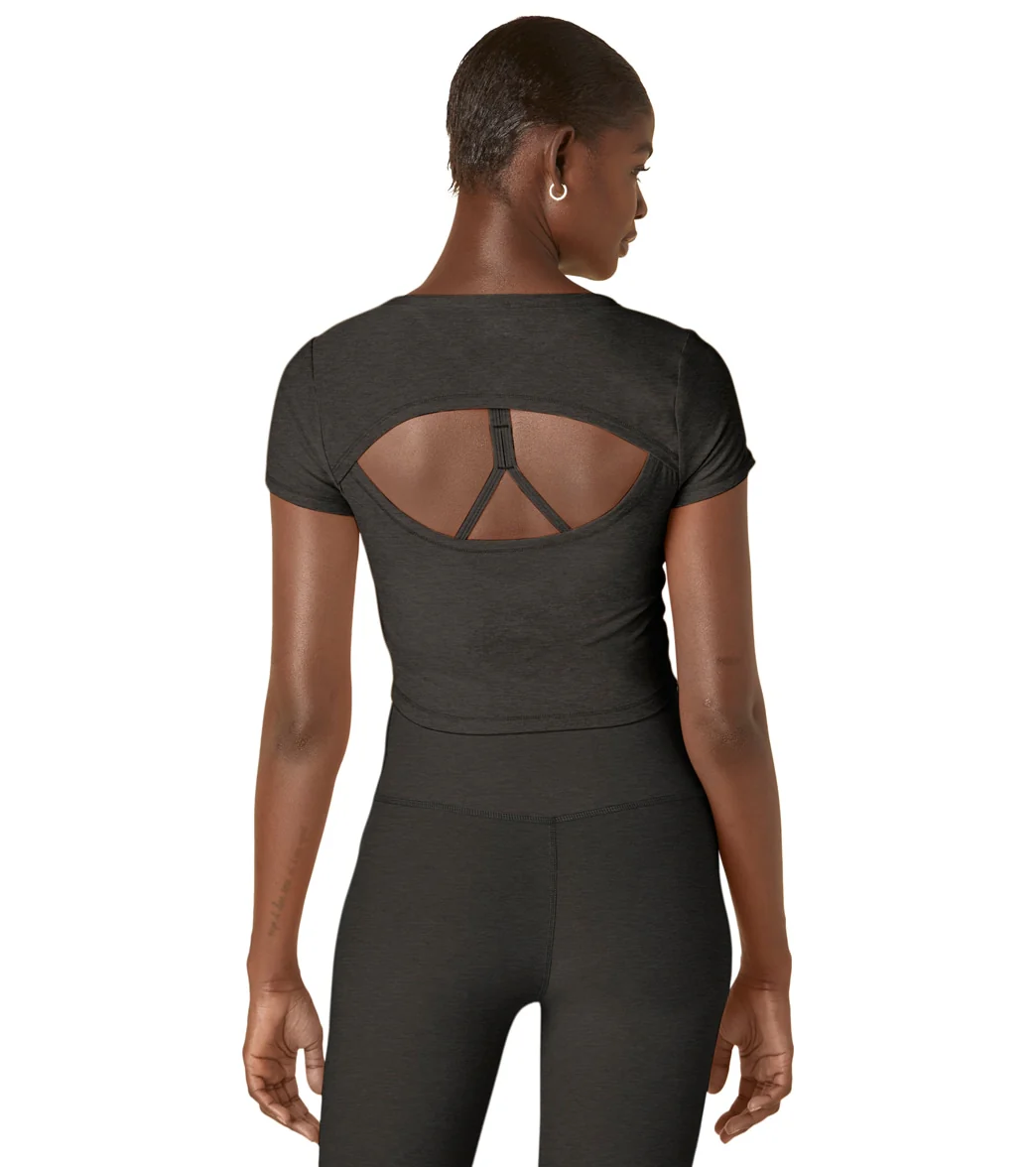Beyond Yoga Featherweight Perspective Cropped Tee