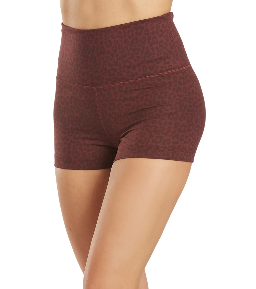 Everyday Yoga Uphold Cheetah High Waisted Hot Yoga shorts 1
