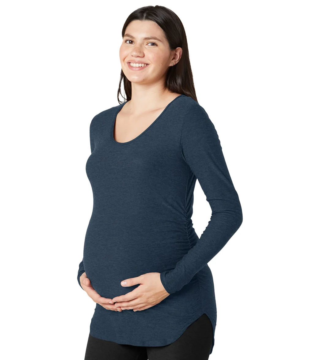 Beyond Yoga Featherweight Count On Me Maternity Crew Pullover
