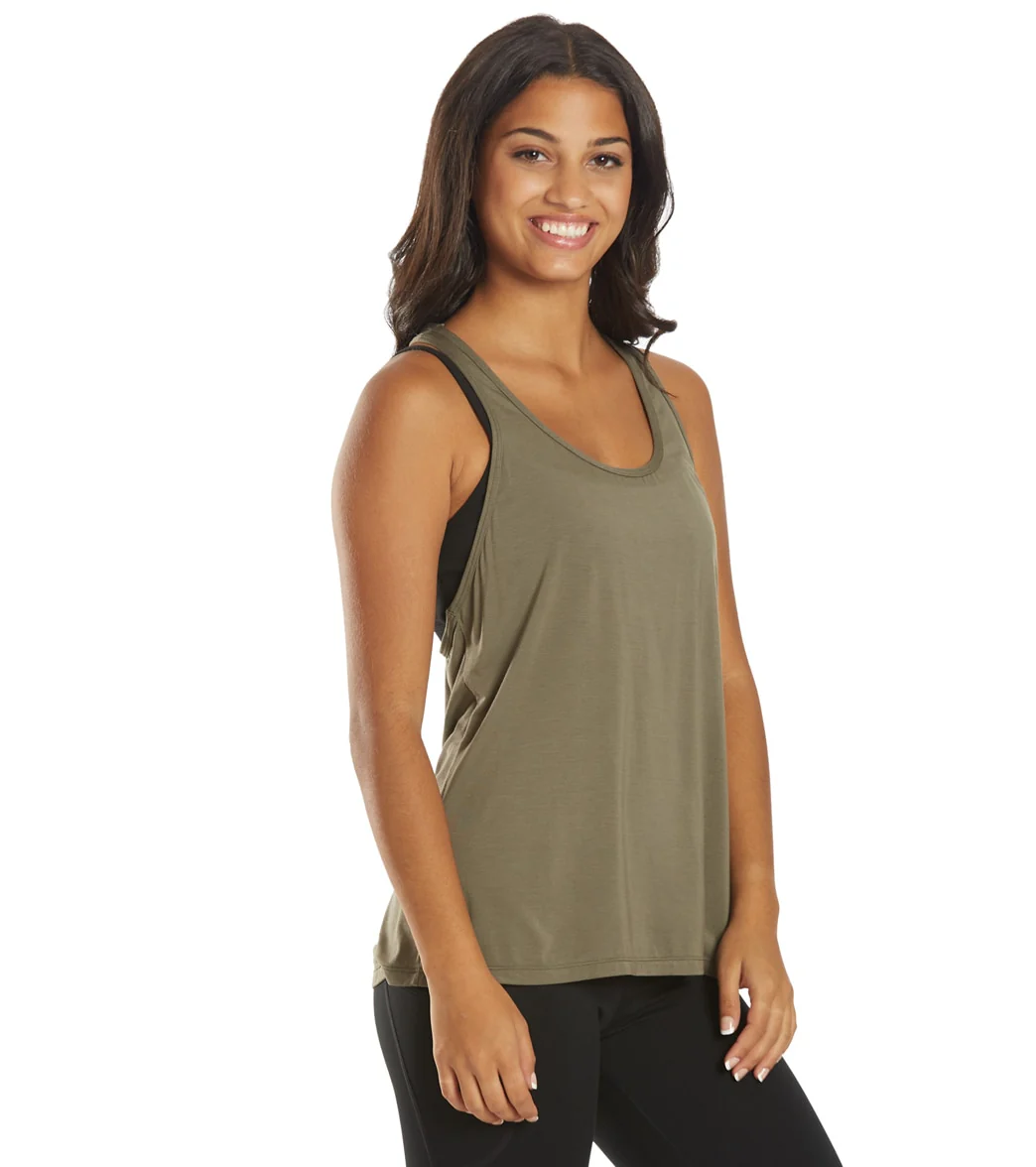 Everyday Yoga Motion Solid Racer Back Layering Tank