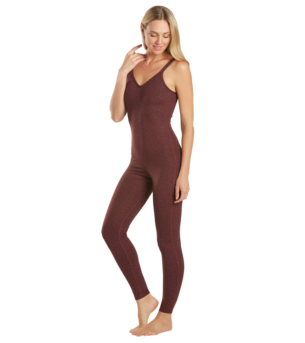 Everyday Yoga Radiant Cheetah Strappy Back Long Leotard 28