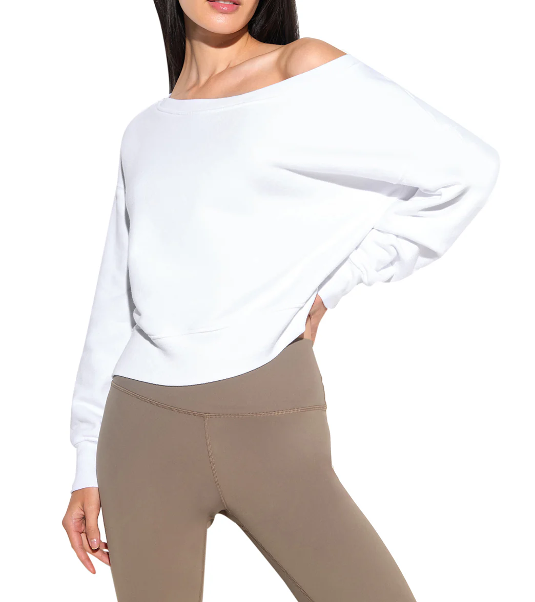 Spiritual Gangster La Vida Off Shoulder Long Sleeve