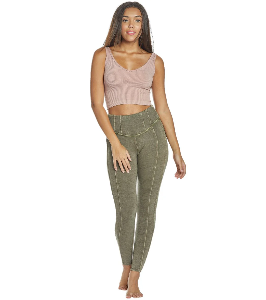 Free People Solid Rib Brami Yoga Crop Top