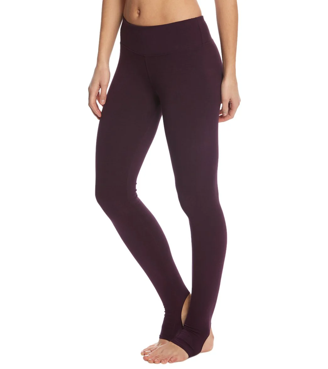 Hard Tail Flat Waist Cotton Stirrup Legging