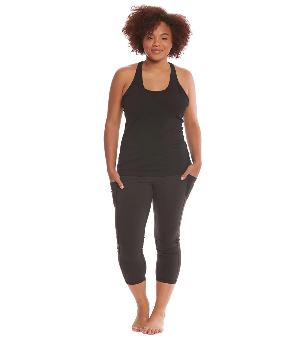 Hard Tail Plus Size U Scoop Yoga Tank Top