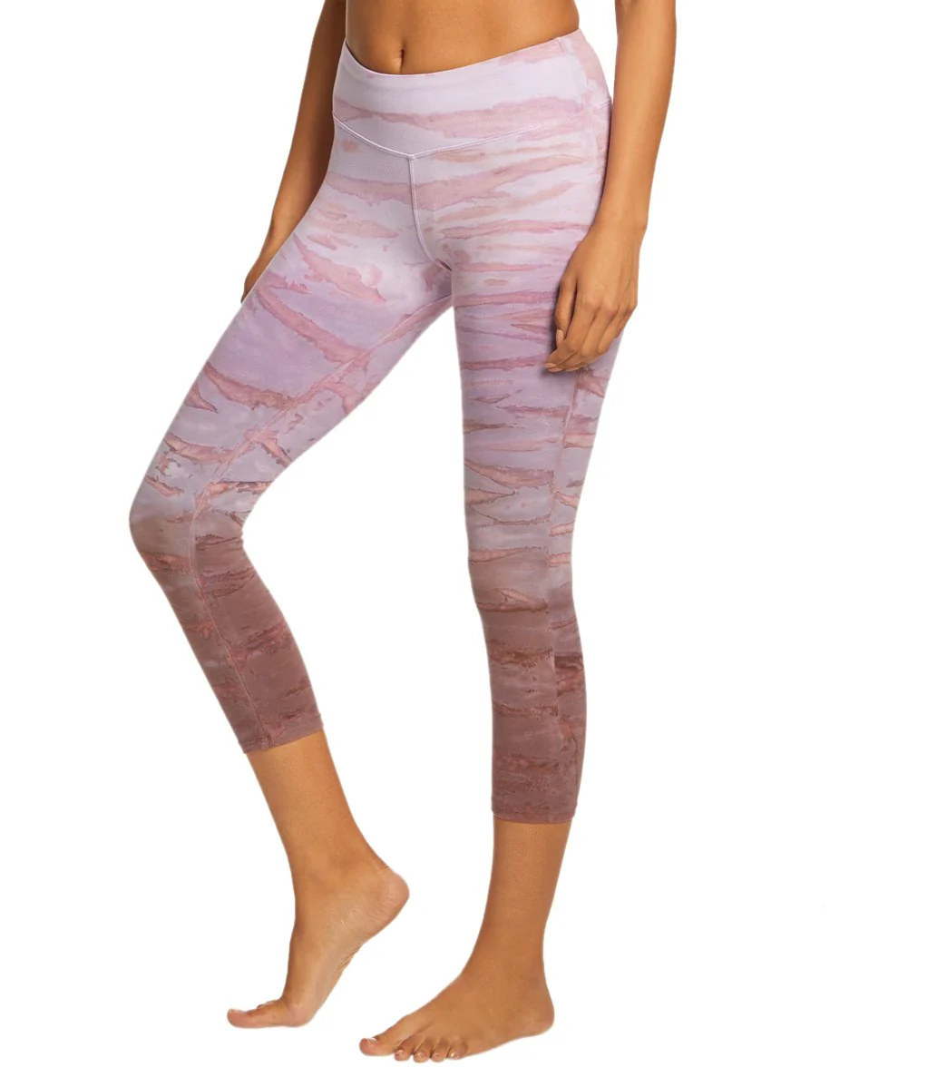 Hard Tail Flat Waisted Cotton Yoga Capris