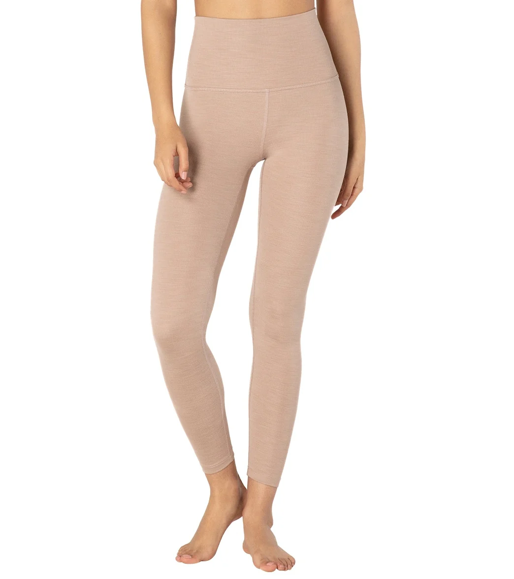 Beyond Yoga Heather Rib High Waisted 7/8 Yoga Leggings