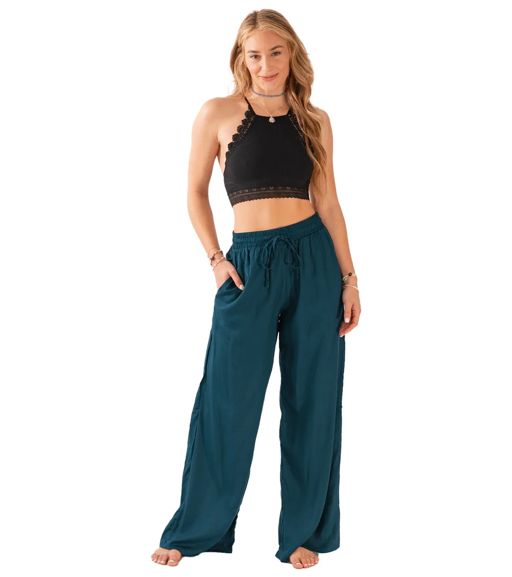 Lotus and Luna Wide Leg Drawstring Pants
