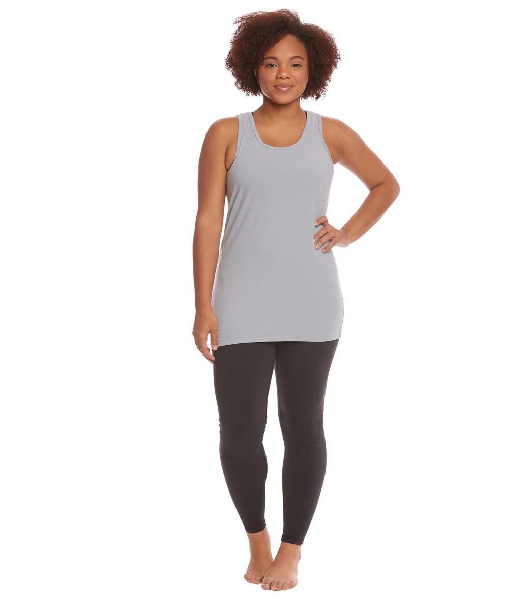Hard Tail Plus Size Long Skinny Yoga Tank Top