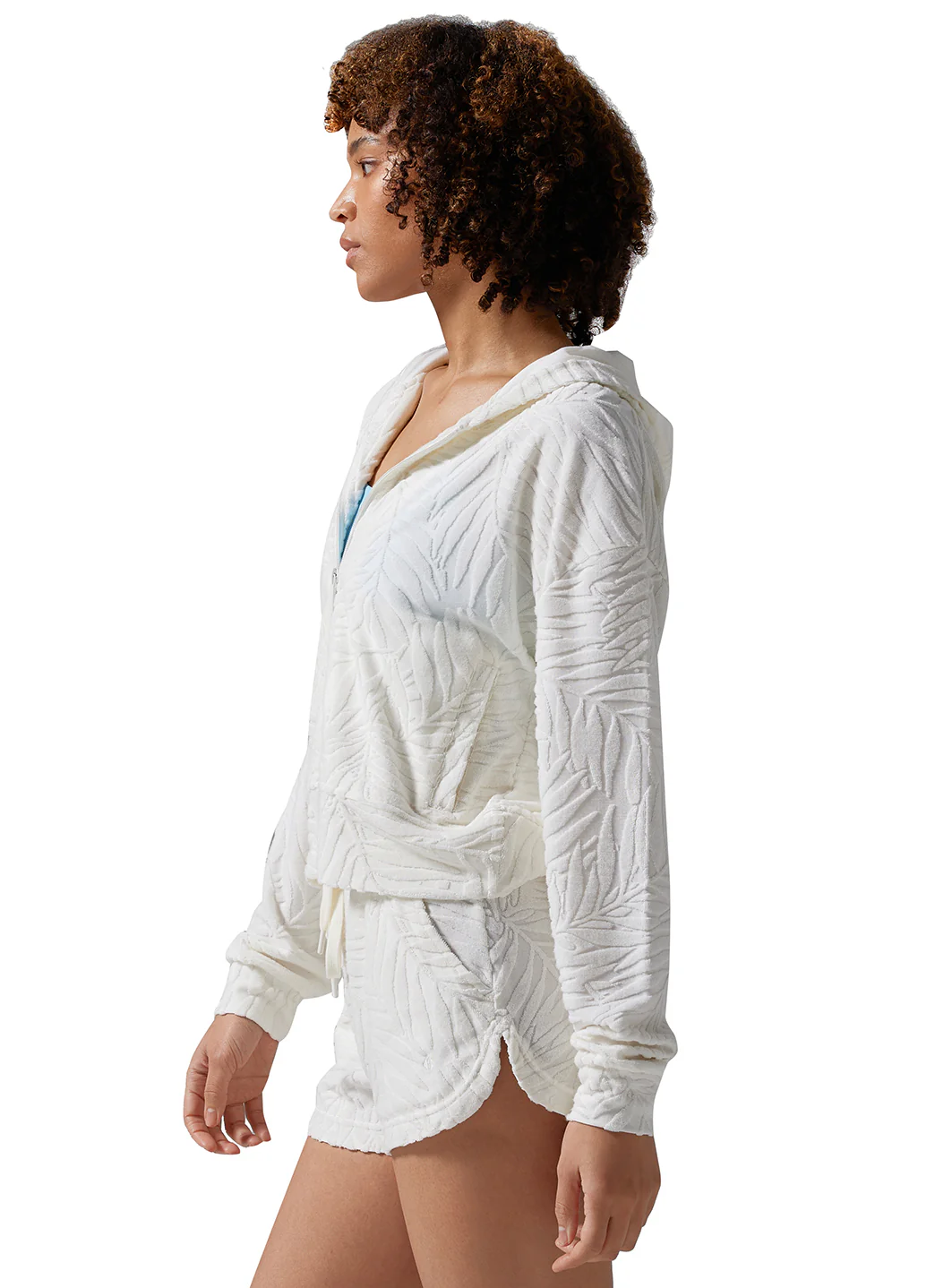 Tavi Palm Terry Zip Hoodie