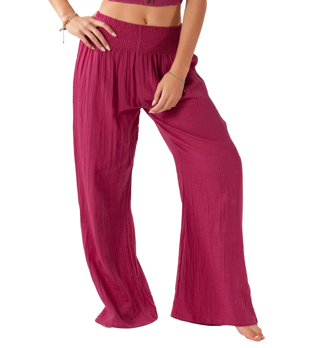 Lotus and Luna Wide Leg Cotton Pants