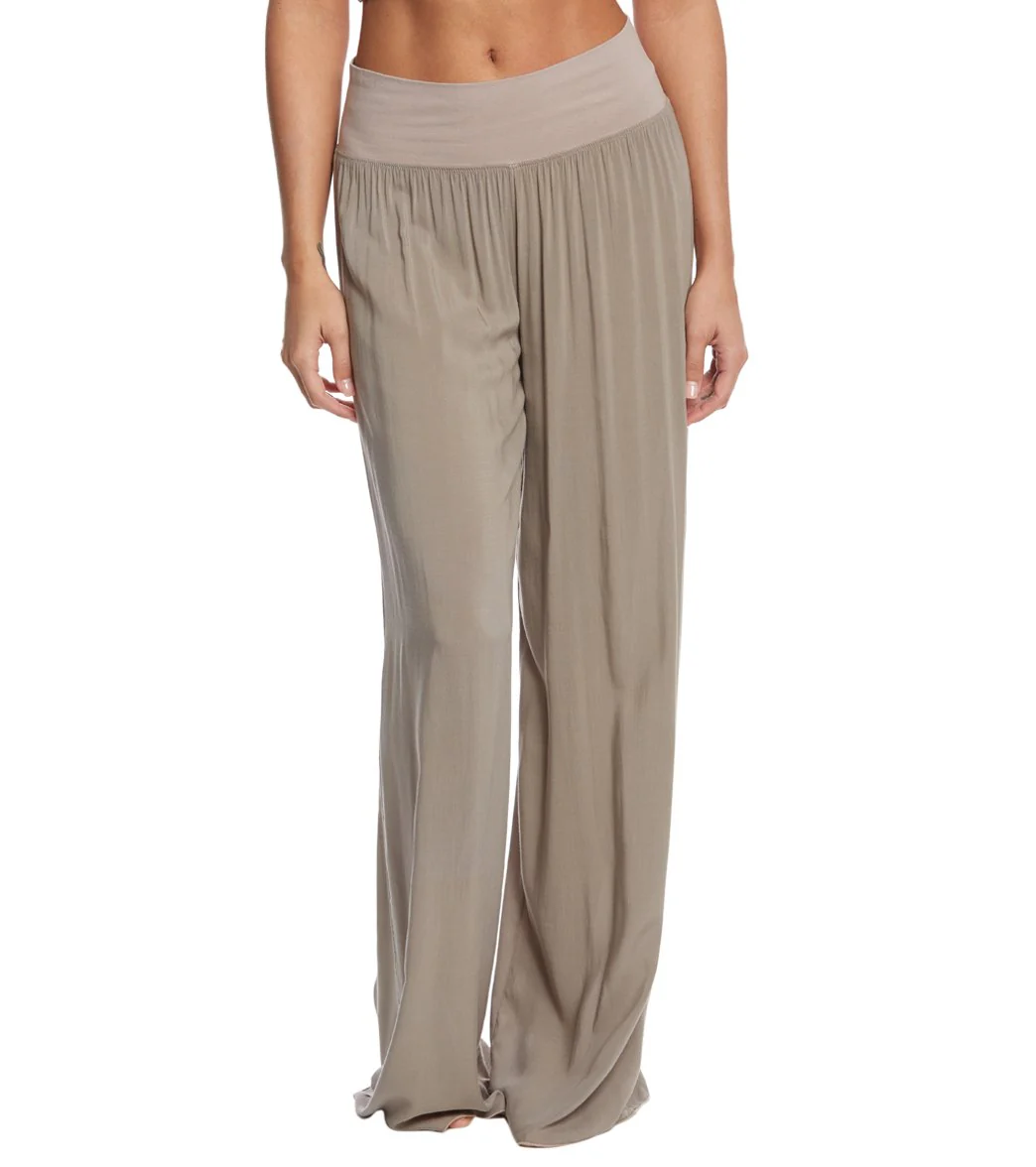 Hard Tail Flat Waist Wide Leg Yoga Pants