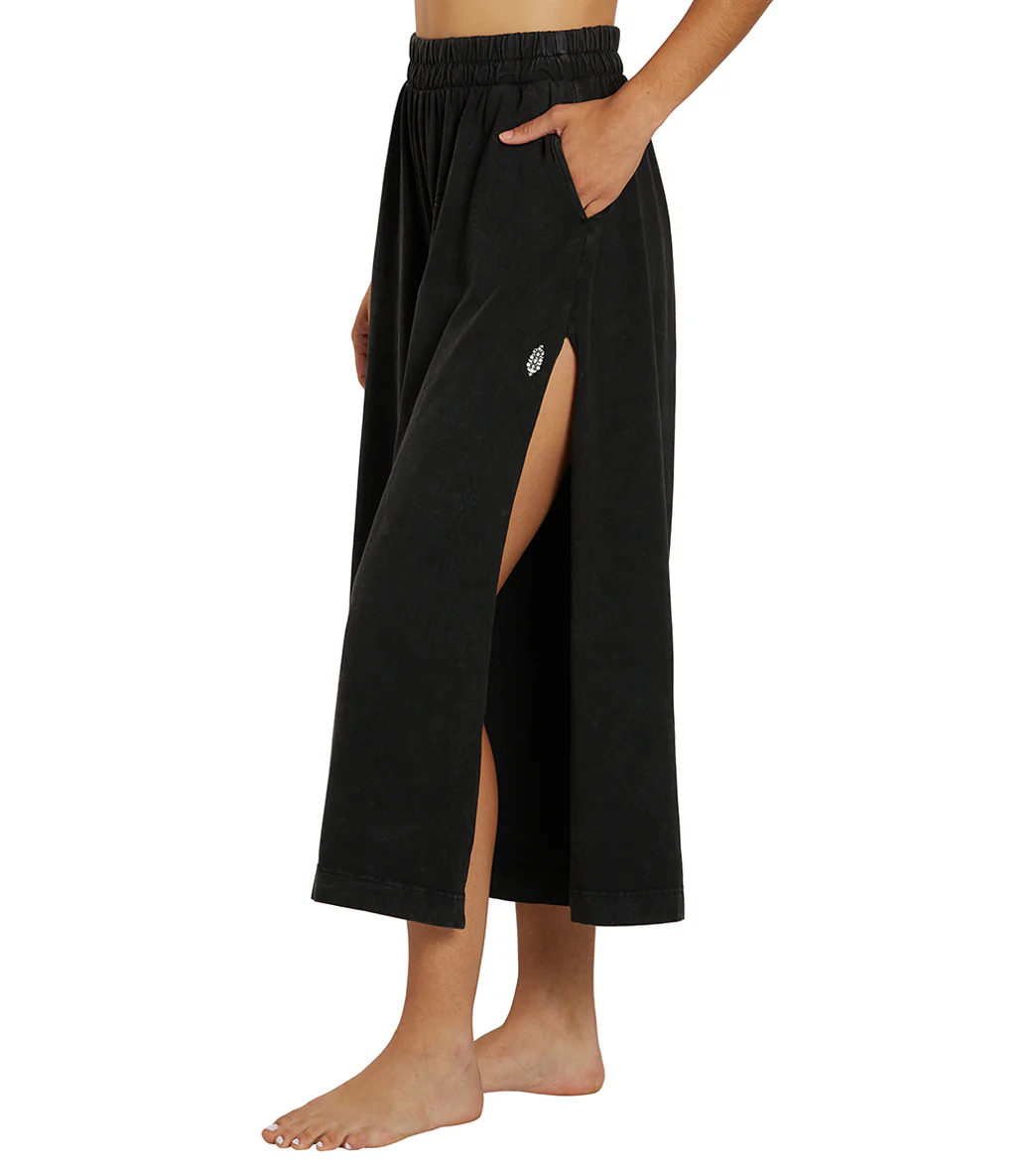 Free People Hot Shot Slit Wide Leg Pant