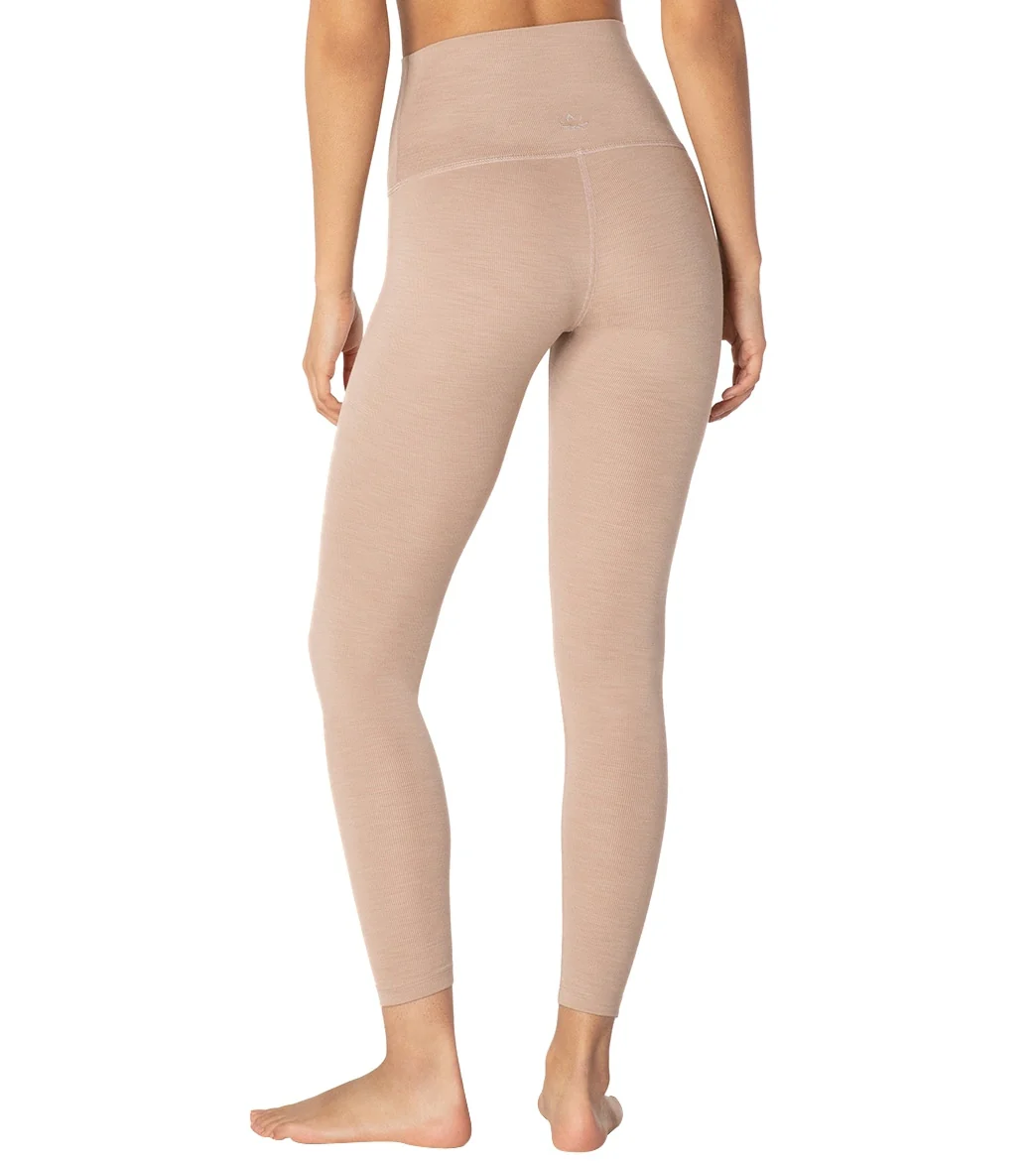 Beyond Yoga Heather Rib High Waisted 7/8 Yoga Leggings