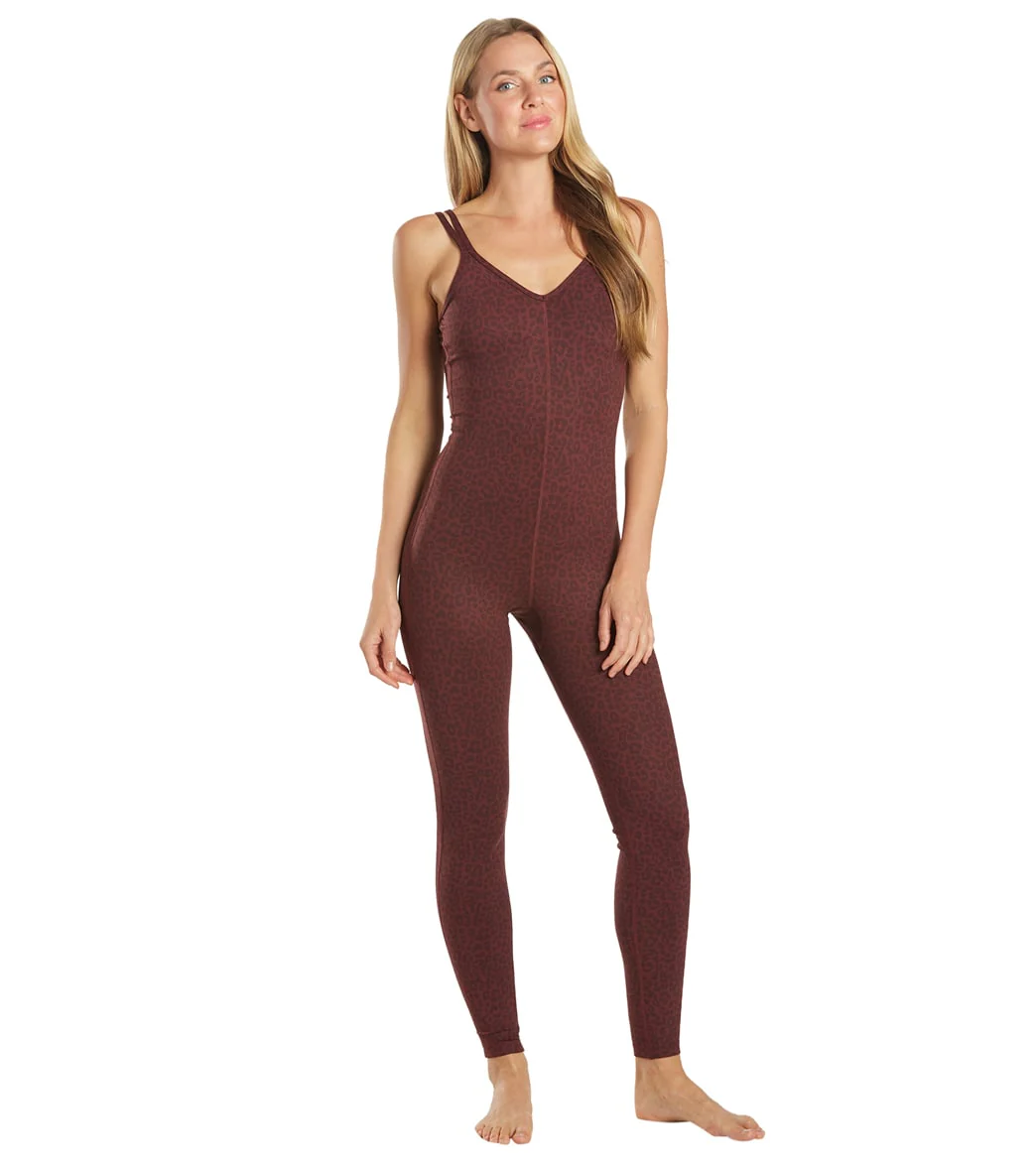 Everyday Yoga Radiant Cheetah Strappy Back Long Leotard 28
