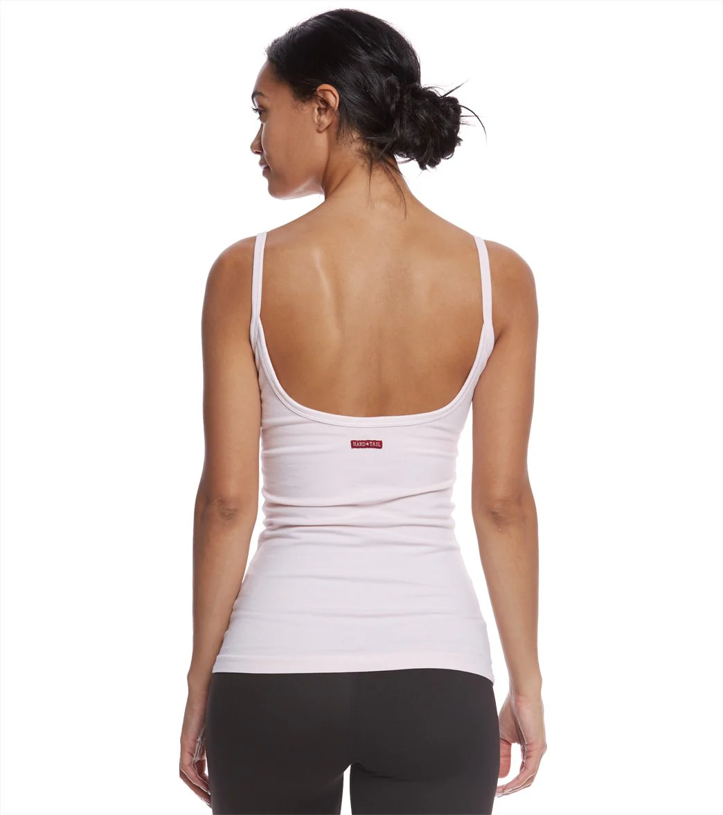 Hard Tail Scoop Back Yoga Tank Top with Bra