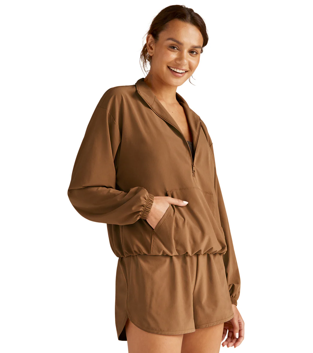 Beyond Yoga In Stride Half Zip Pullover