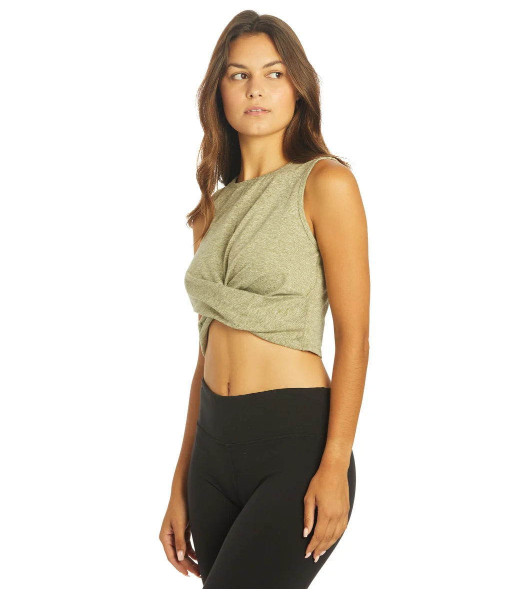 Zobha Melange Twist Crop