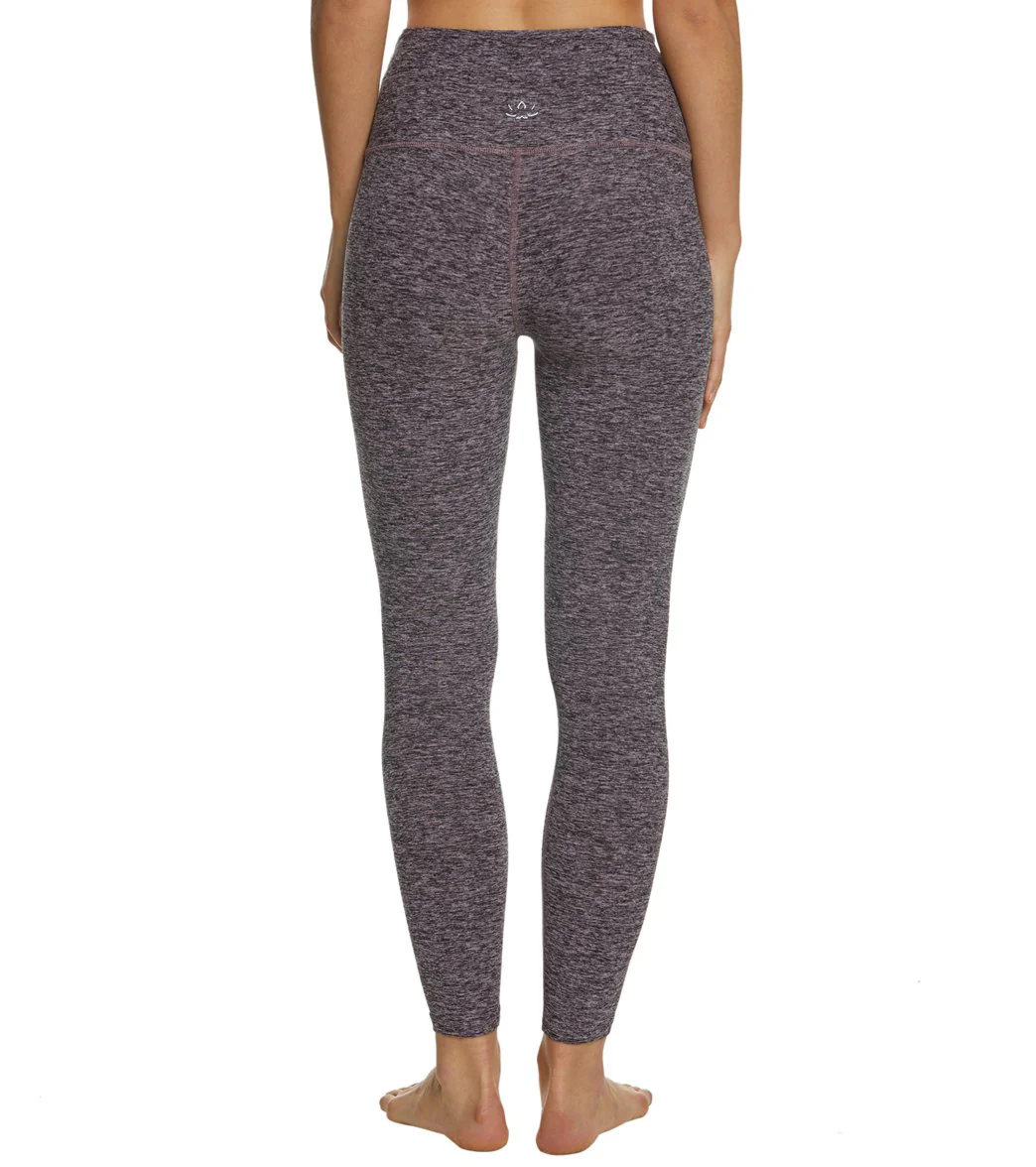 Beyond Yoga Spacedye High Waisted Caught In The Midi 7/8 Yoga Leggings Black/Pink Opal