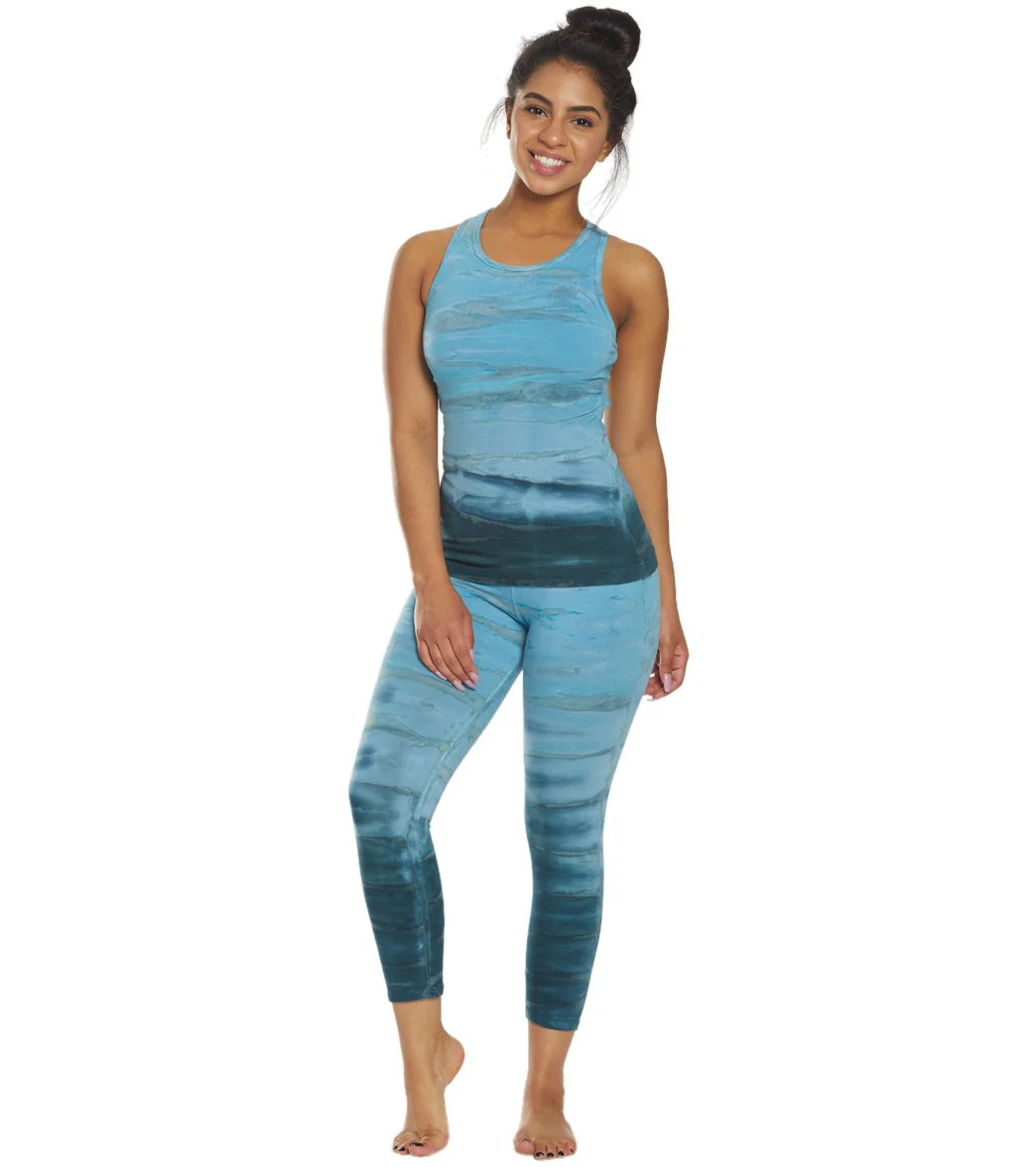 Hard Tail Flat Waisted Cotton Yoga Capris