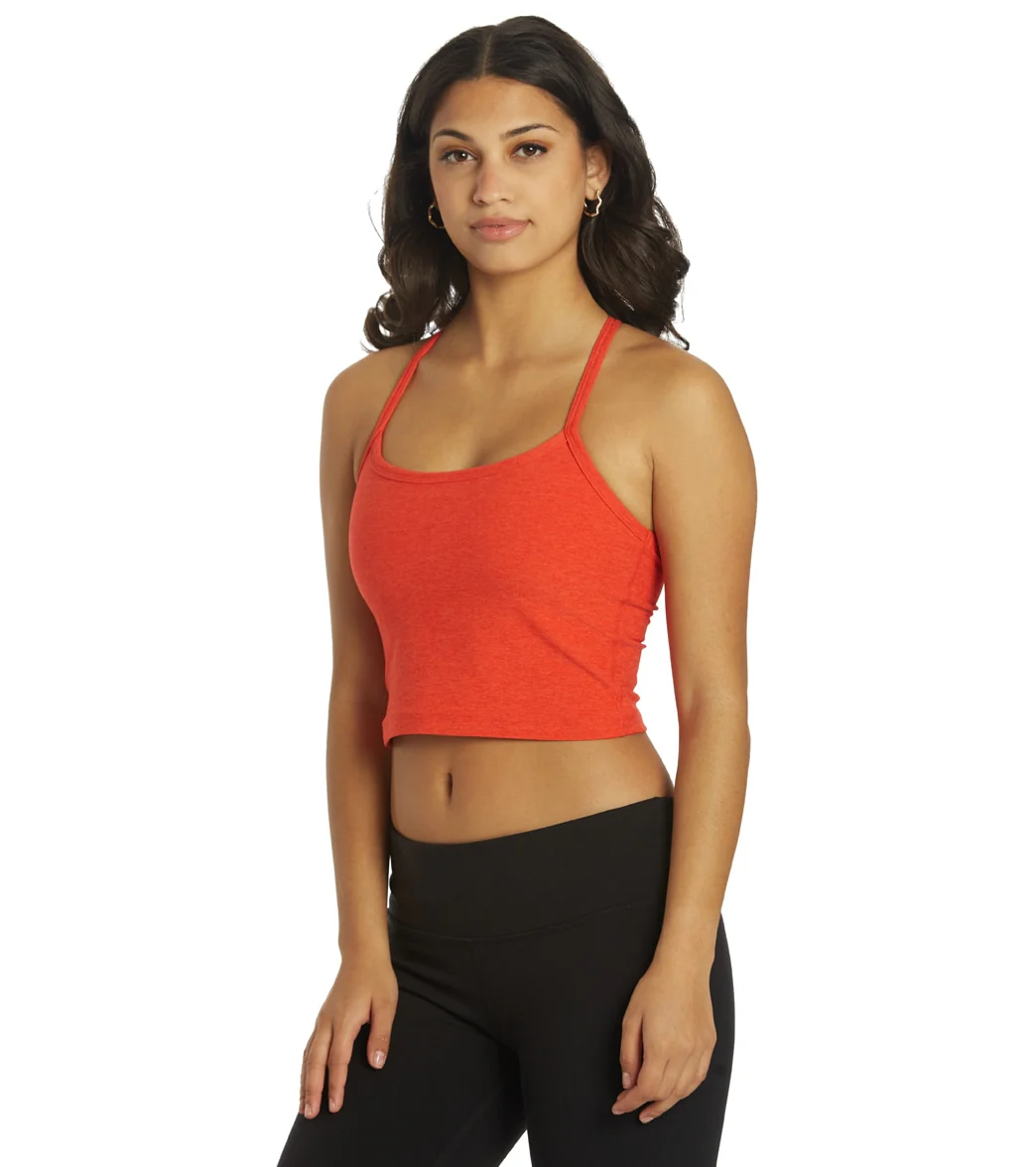 Beyond Yoga Spacedye Slim Racerback Cropped Tank Redflower-Scarlet