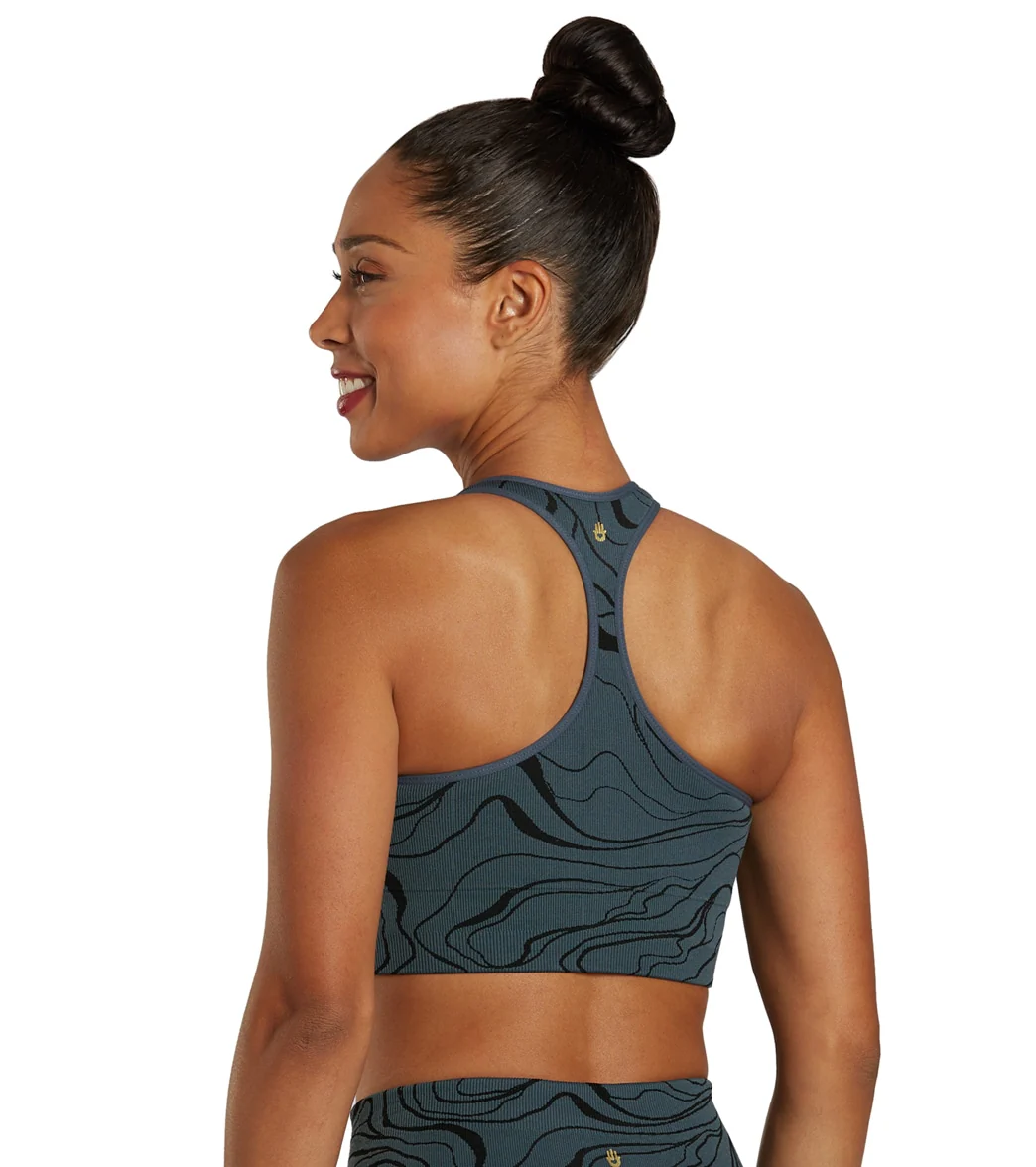 Spiritual Gangster High Neck Jacquard Bra