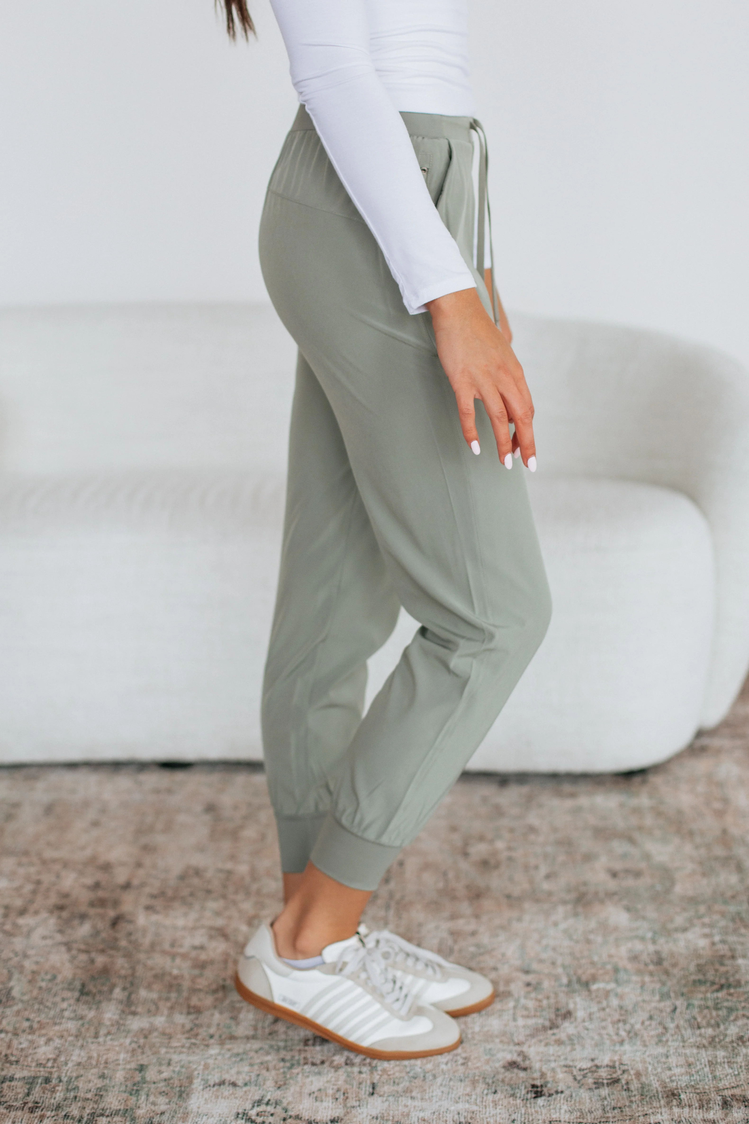 Malena Active Joggers - Sea Salt