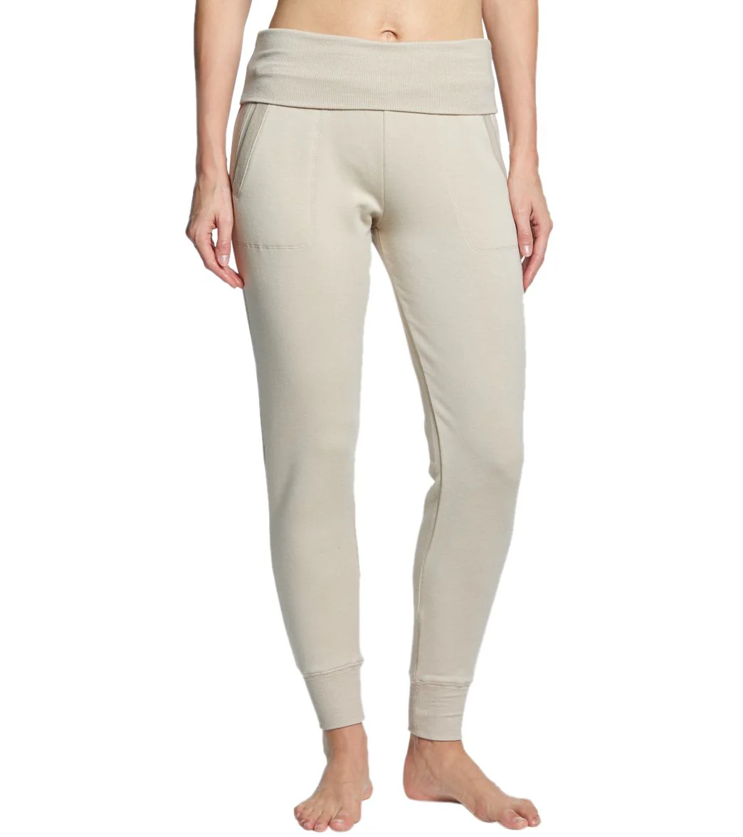 Beyond Yoga Cozy Fleece Foldover Long Sweatpant Joggers