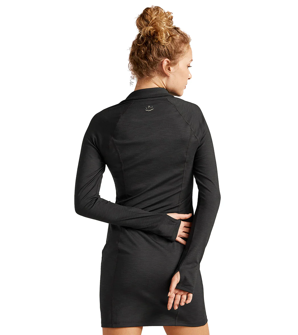 Beyond Yoga Heather Rib Westside Dress