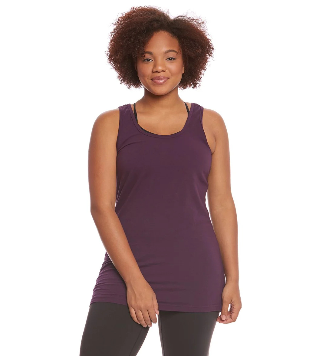 Hard Tail Plus Size Long Skinny Yoga Tank Top
