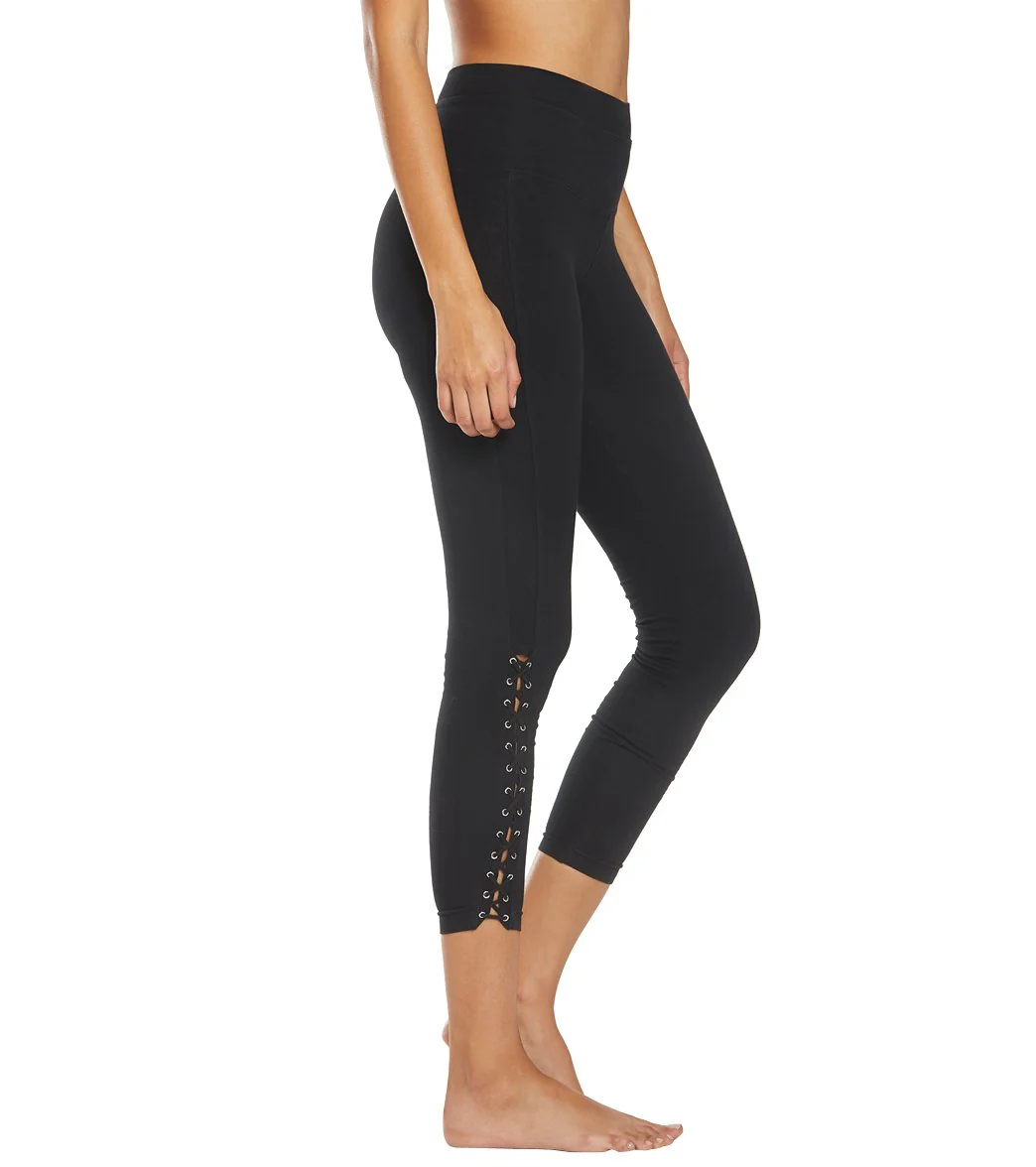 Hard Tail Laced Yoga Capris