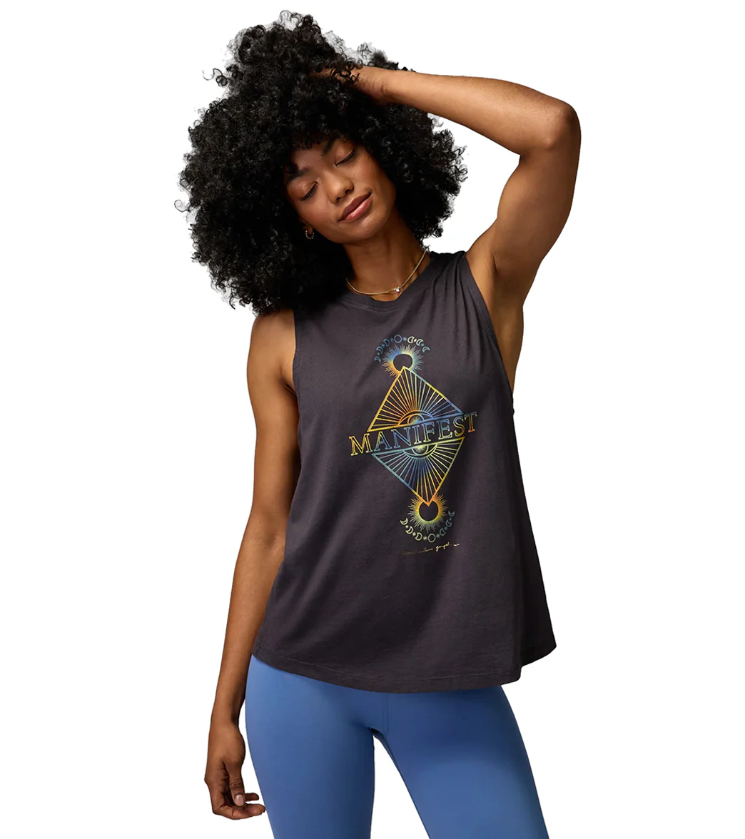 Spiritual Gangster Manifest Jade Muscle Tank