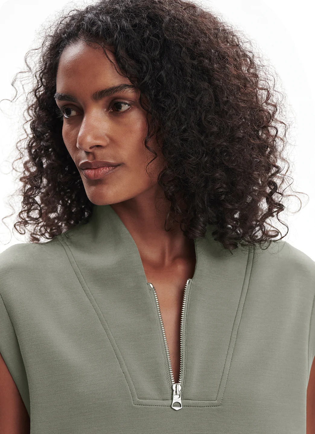 Varley Loretta Half Zip Sleeveless Sweatshirt