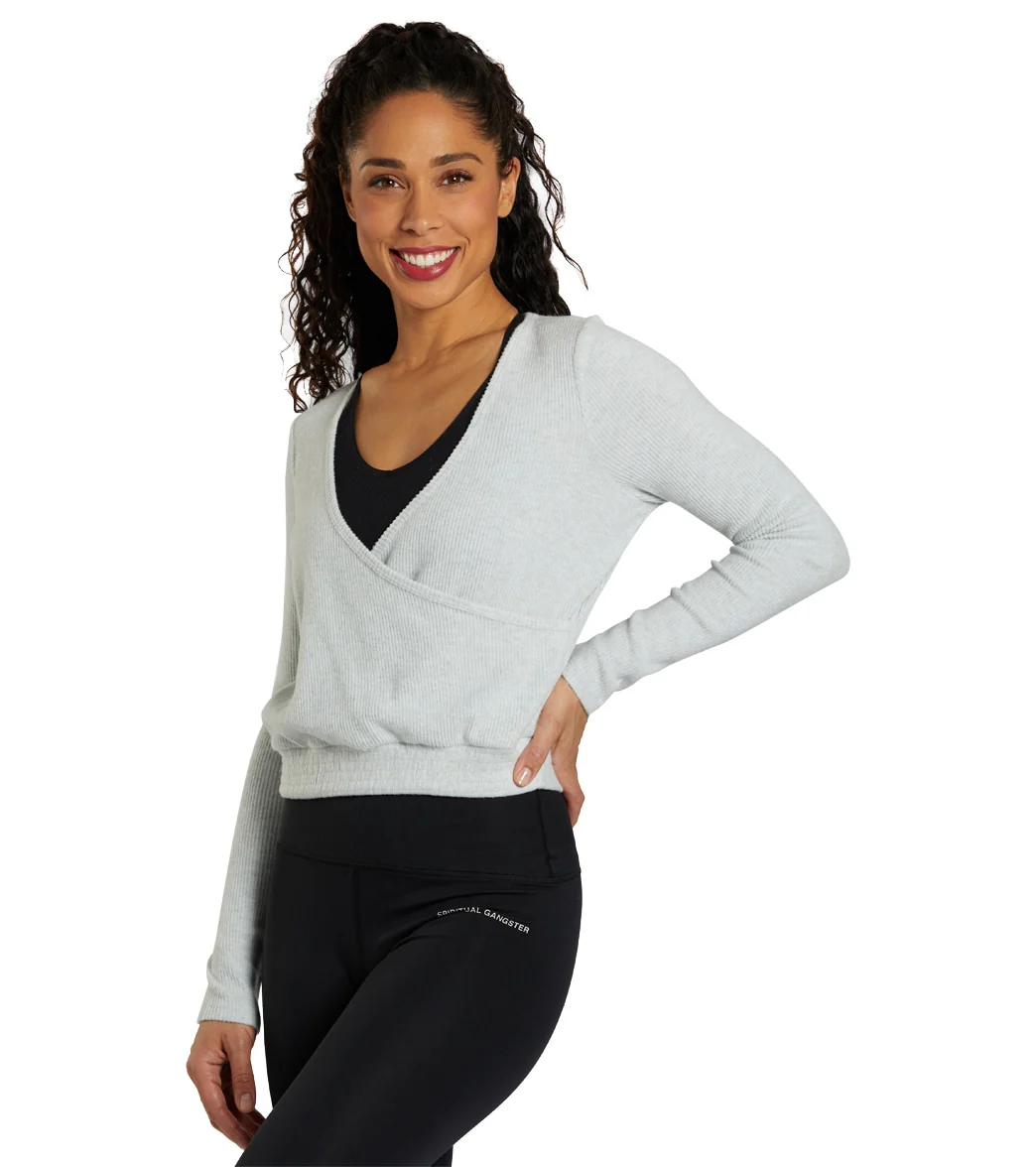 Spiritual Gangster Surplice Smock Wrap