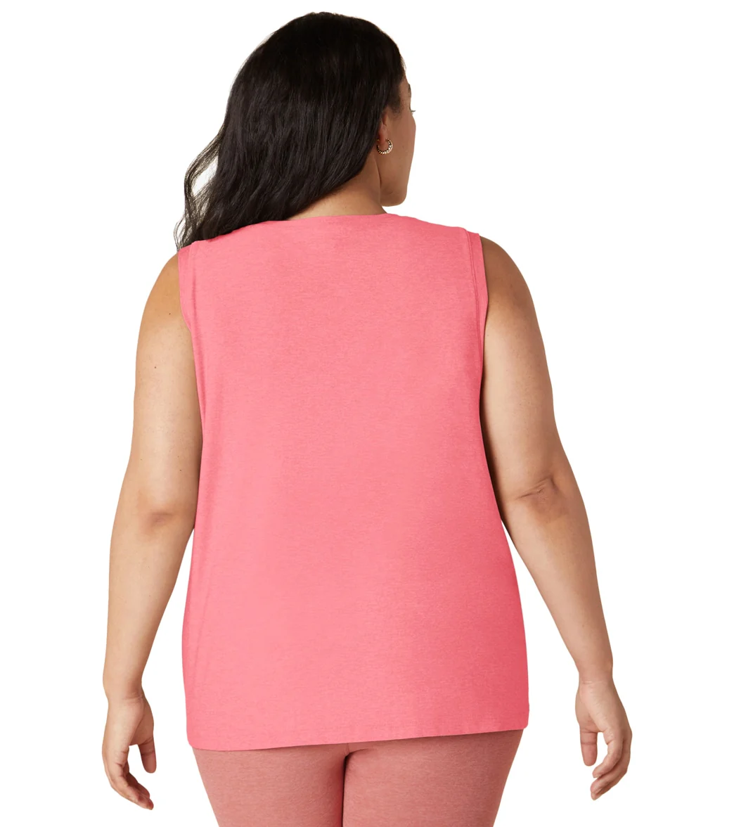 Beyond Yoga Plus Featherweight Spacedye Balanced Muscle Yoga Tank