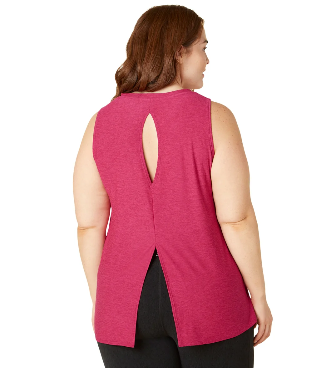 Beyond Yoga Plus Featherweight All About It Split Back Tank
