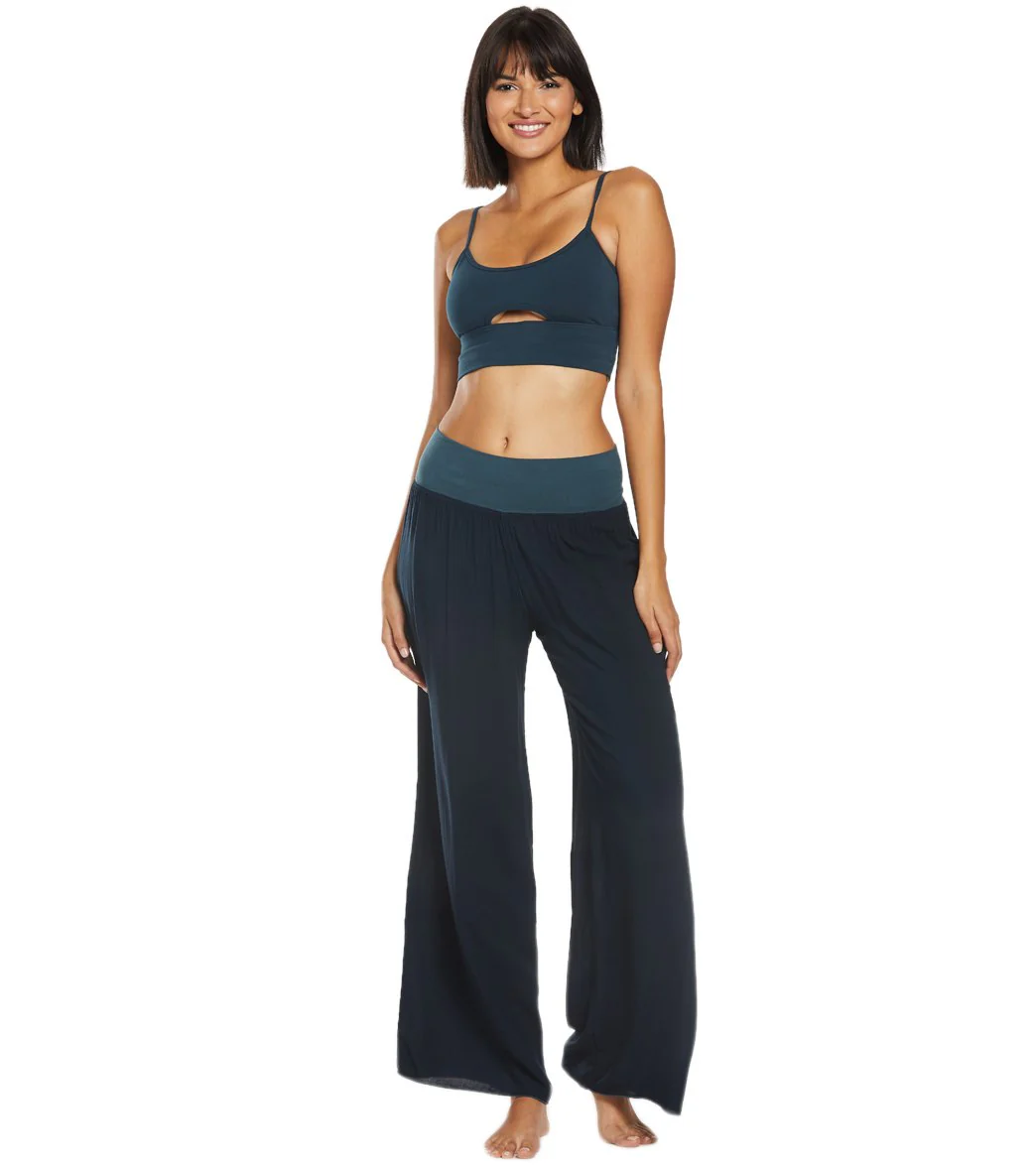 Hard Tail Flat Waist Wide Leg Yoga Pants