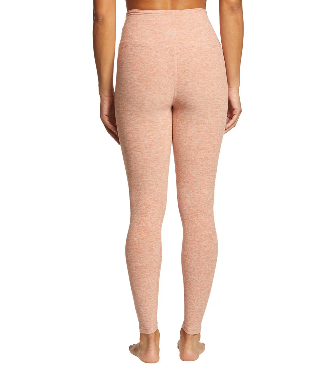 Beyond Yoga Spacedye High Waisted Caught In The Midi 7/8 Yoga Leggings Rainwash Pink Shell