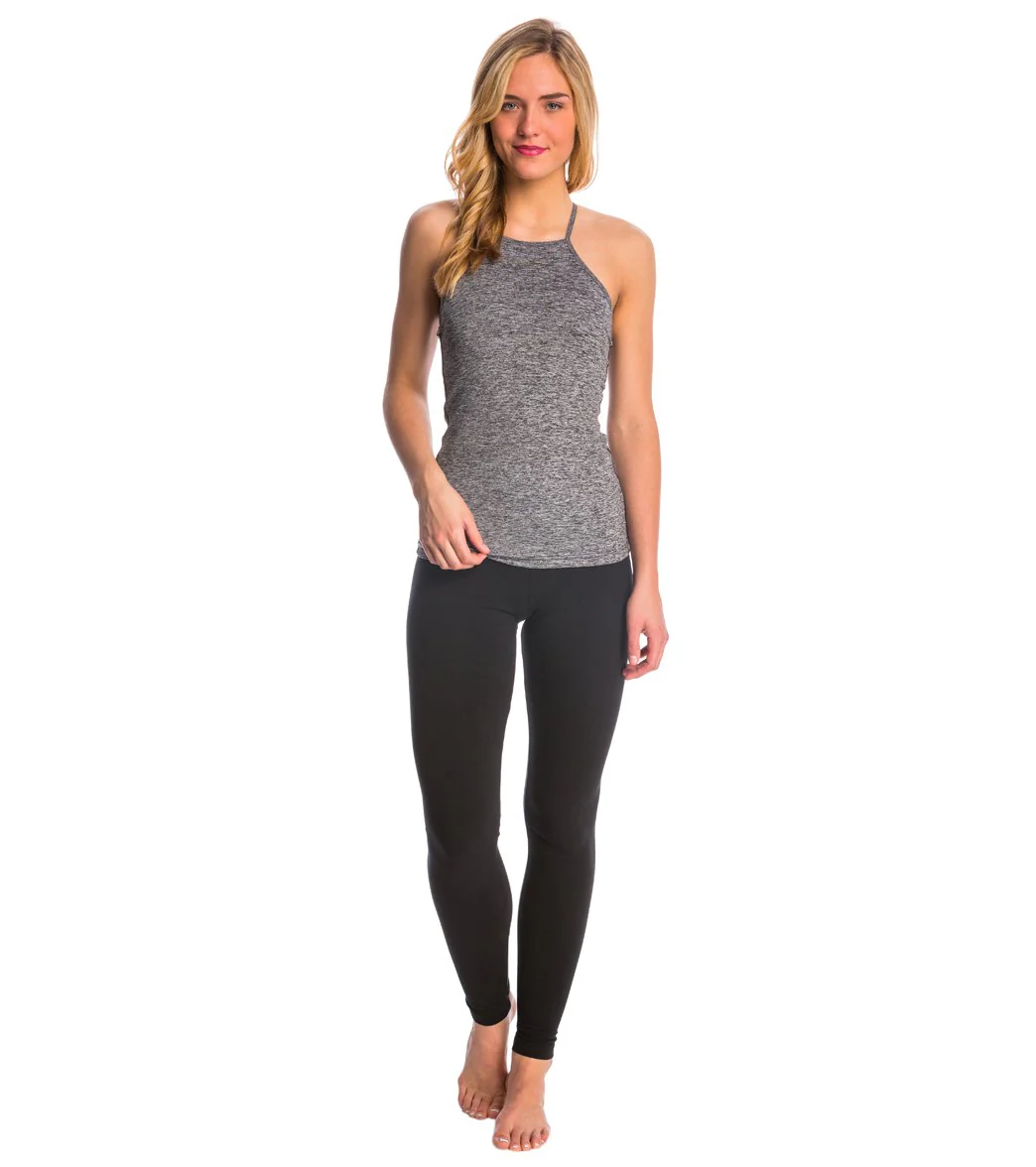 Hard Tail Flat Waist Cotton Ankle Yoga Leggings