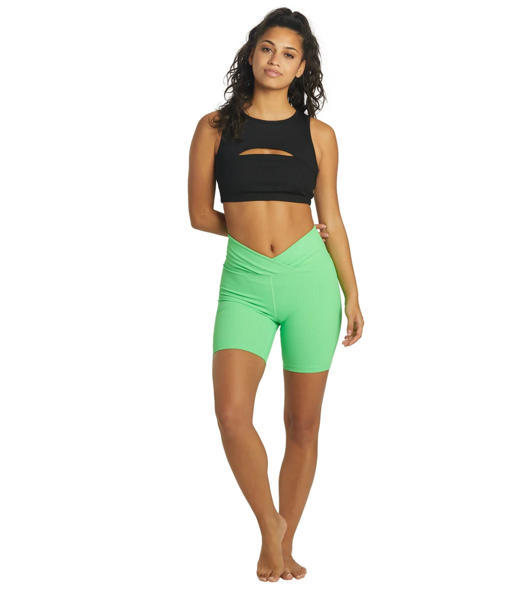 Year of Ours Ribbed V Waist Biker Shorts