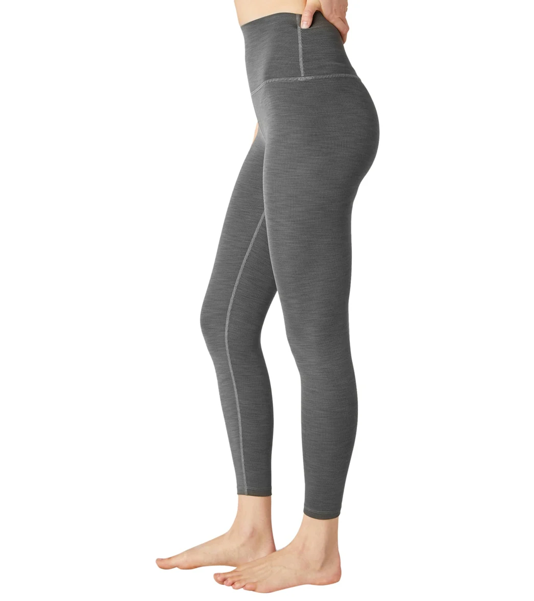 Beyond Yoga Heather Rib High Waisted 7/8 Yoga Leggings