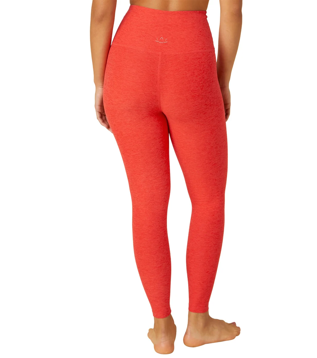 Beyond Yoga Spacedye High Waisted Caught In The Midi 7/8 Yoga Leggings Redflower Scarlet