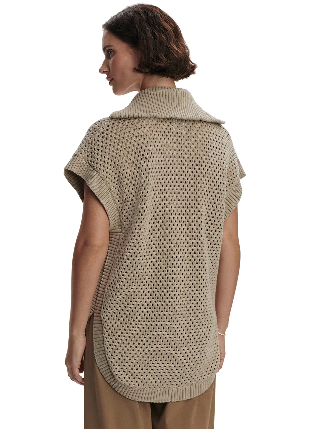 Varley Gianna Zip Through Sweater Vest