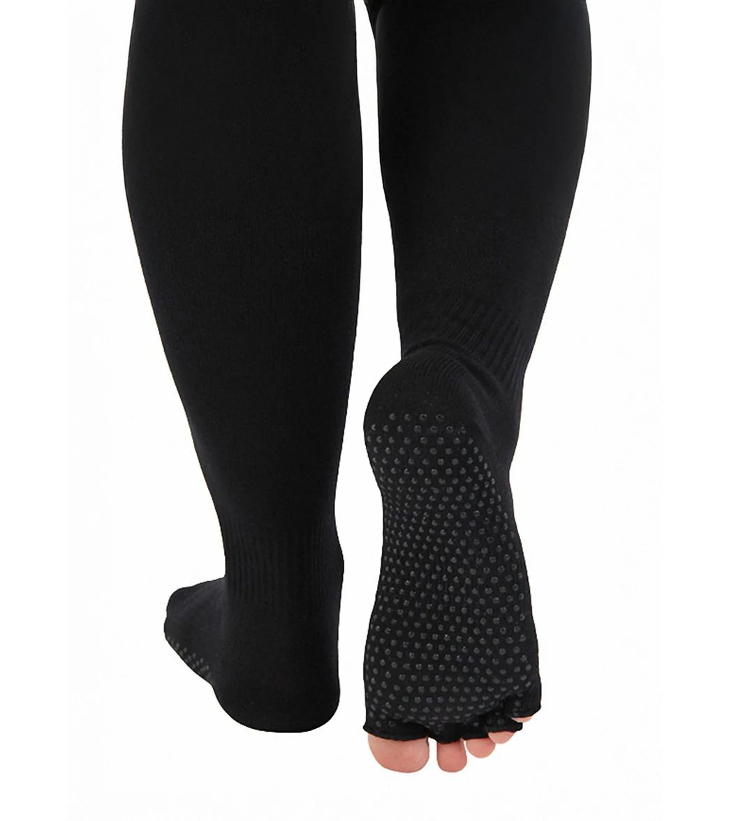Toesox Knee High Scrunch Half-Toe Yoga Grip Socks