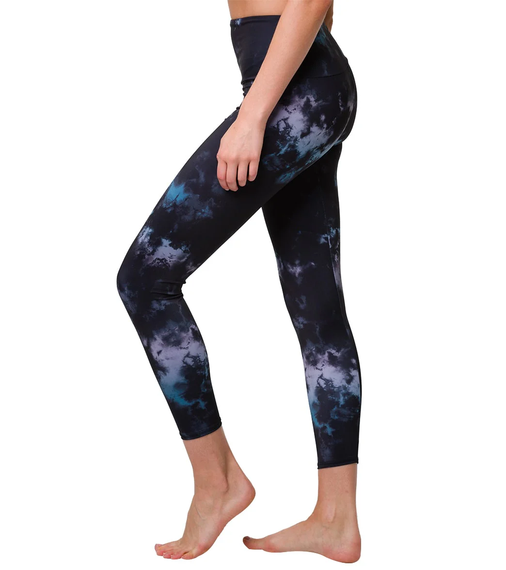 Onzie High Waisted Basic 7/8 Yoga Leggings Night Swim