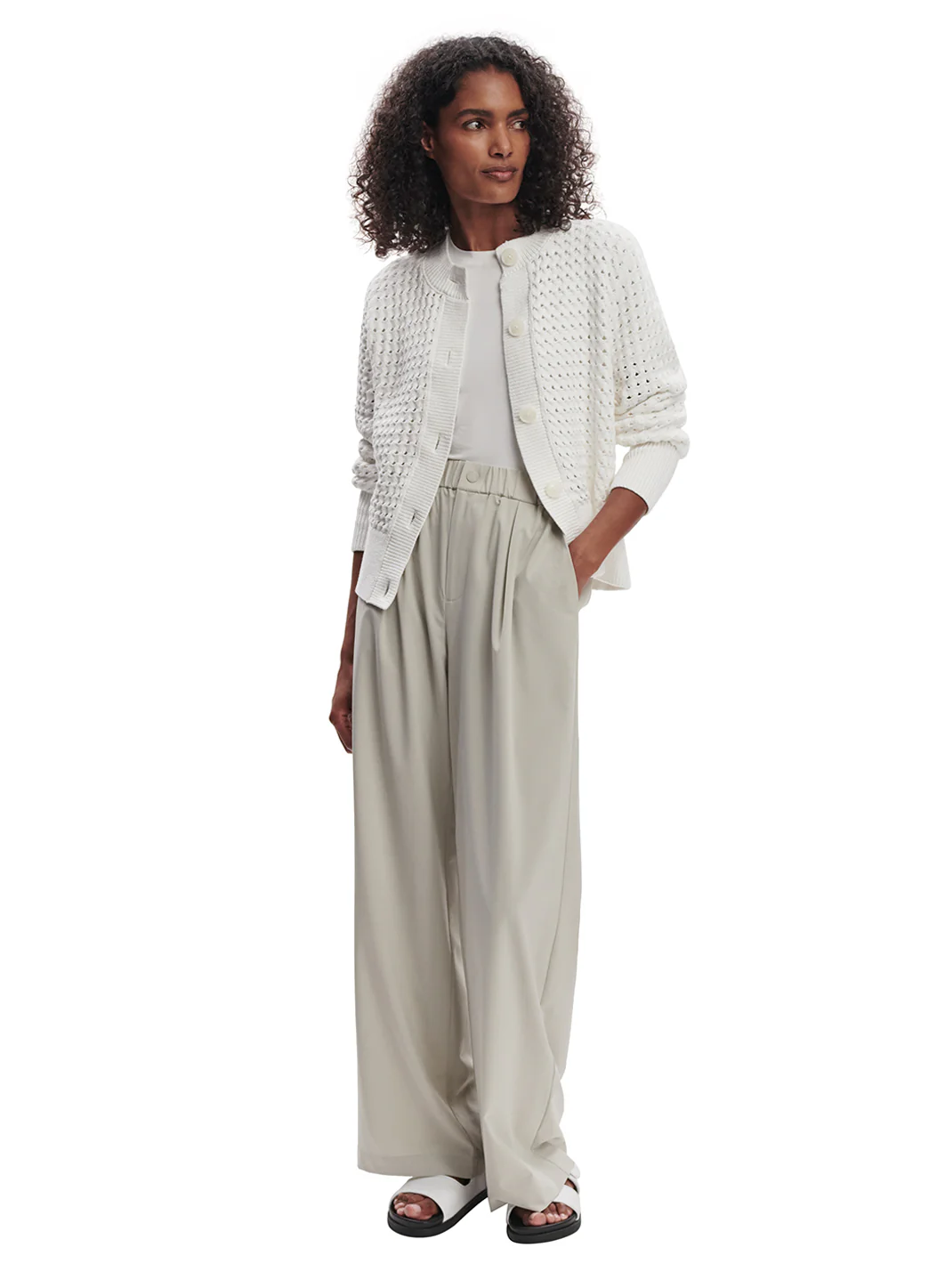 Varley Bettina Textured Knit Jacket