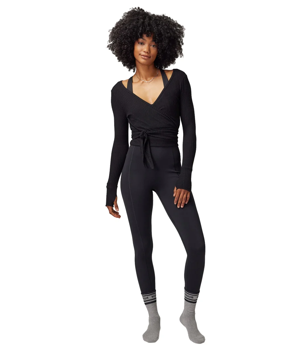 Spiritual Gangster Harmony Rib Wrap Sweater