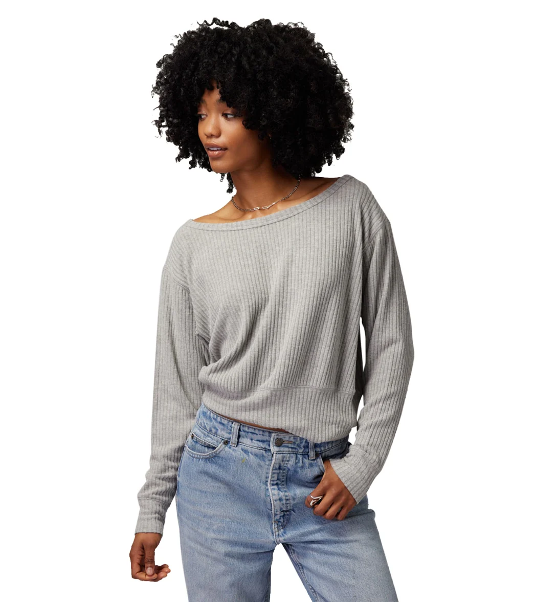 Spiritual Gangster Ballet Rib Banded Hem Vida