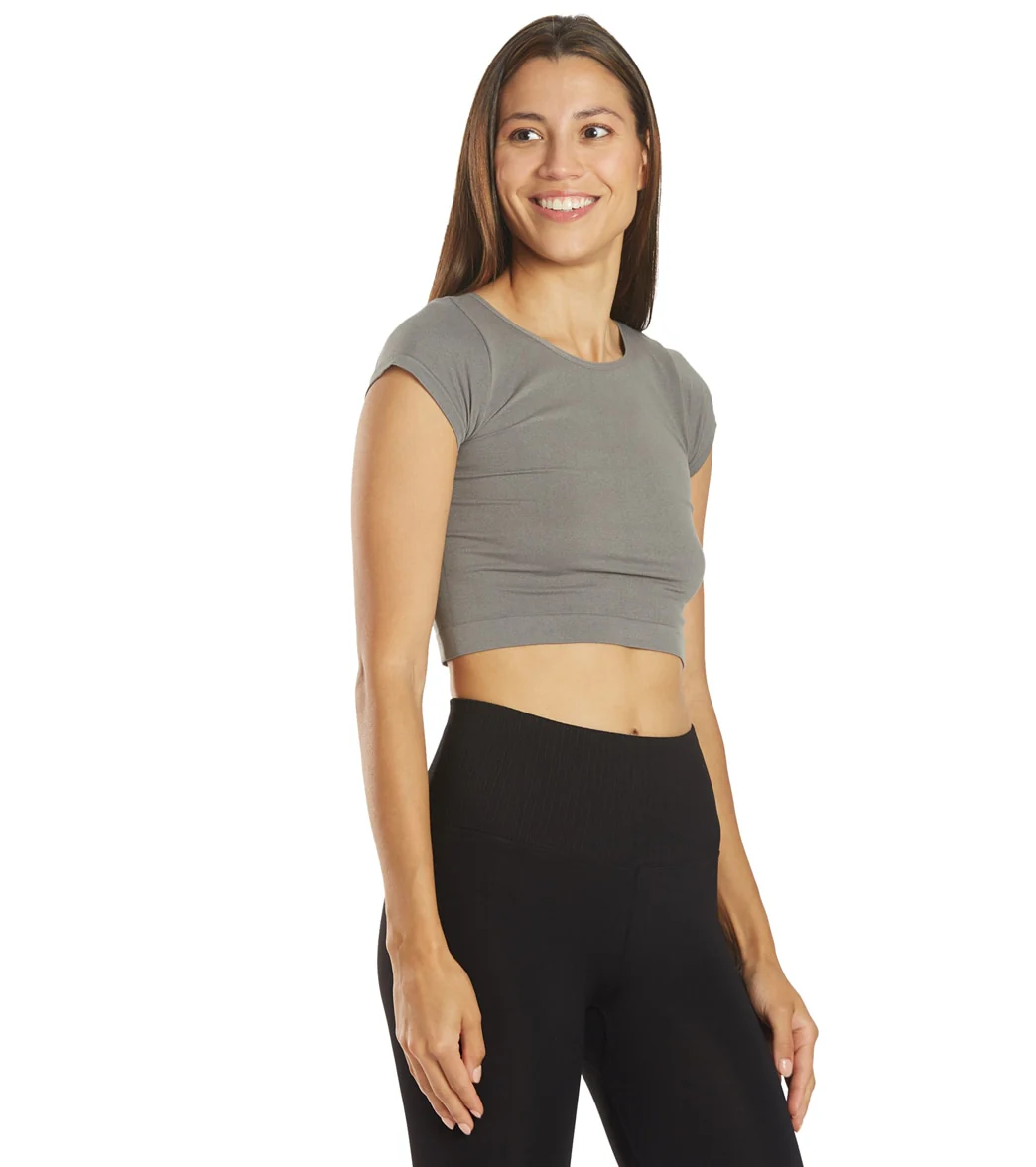 Free People Cap Sleeve Seamless Crop